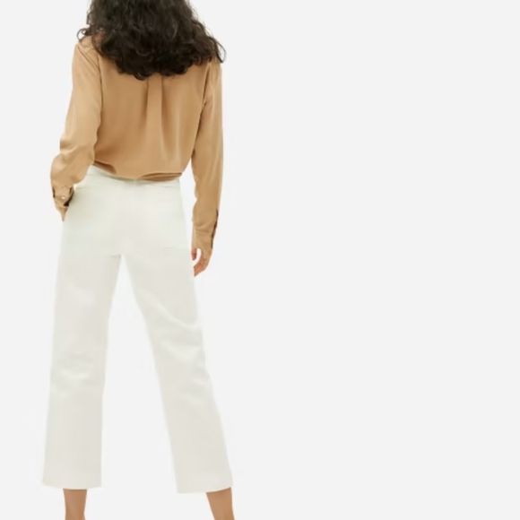 Everlane The Straight Leg Crop 8 Petite White - Picture 3 of 13